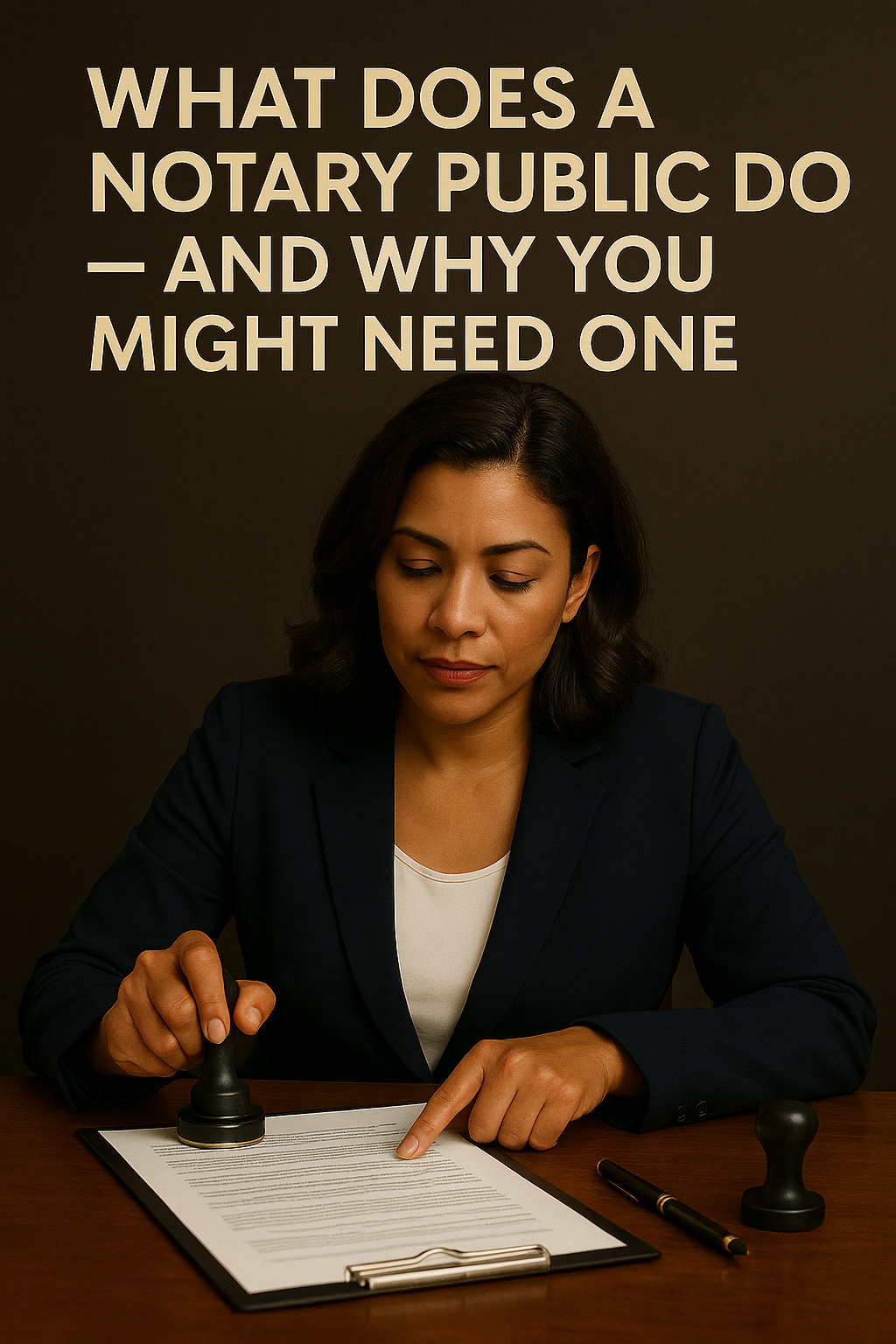 What Does a Notary Public Do — And Why You Might Need One