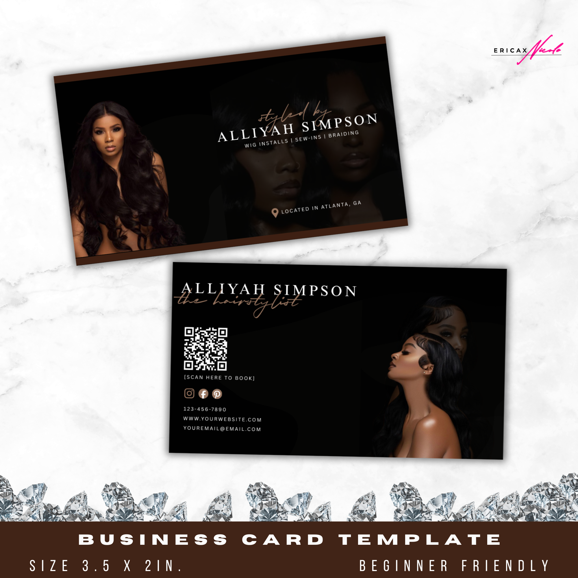 Luxury Black Business Card Template