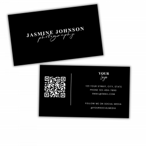 Luxe Minimal Photography Business Card