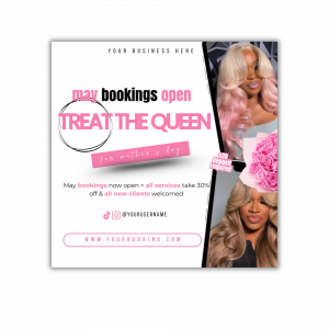 “Treat the Queen” Booking Promo Flyer Template